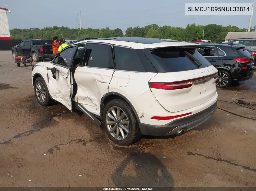 2022 Lincoln Corsair Standard VIN: 5LMCJ1D95NUL33814 Lot: 45603975