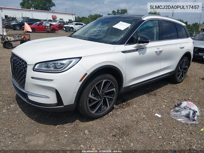2023 Lincoln Corsair Reserve VIN: 5LMCJ2DA0PUL17457 Lot: 45544320