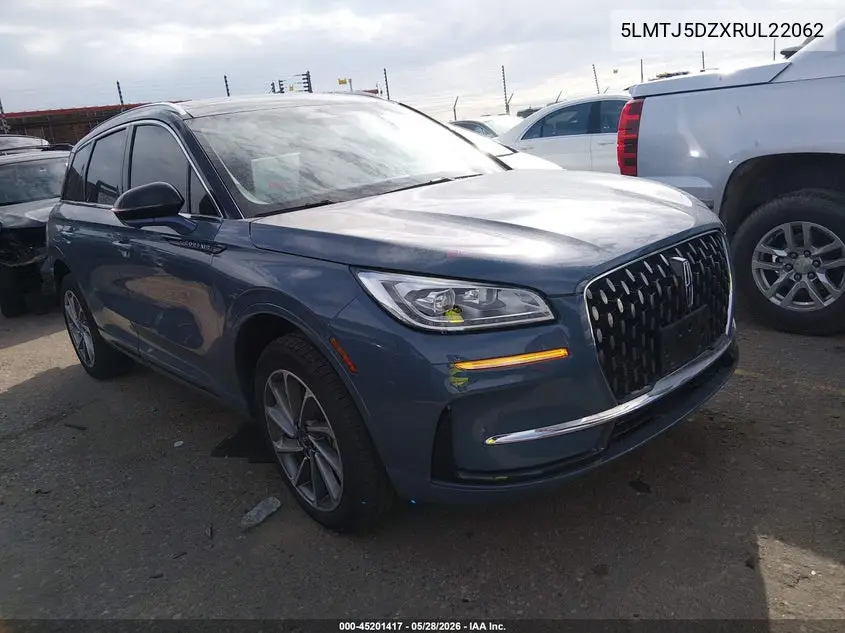 2024 Lincoln Corsair Grand Touring VIN: 5LMTJ5DZXRUL22062 Lot: 45201417