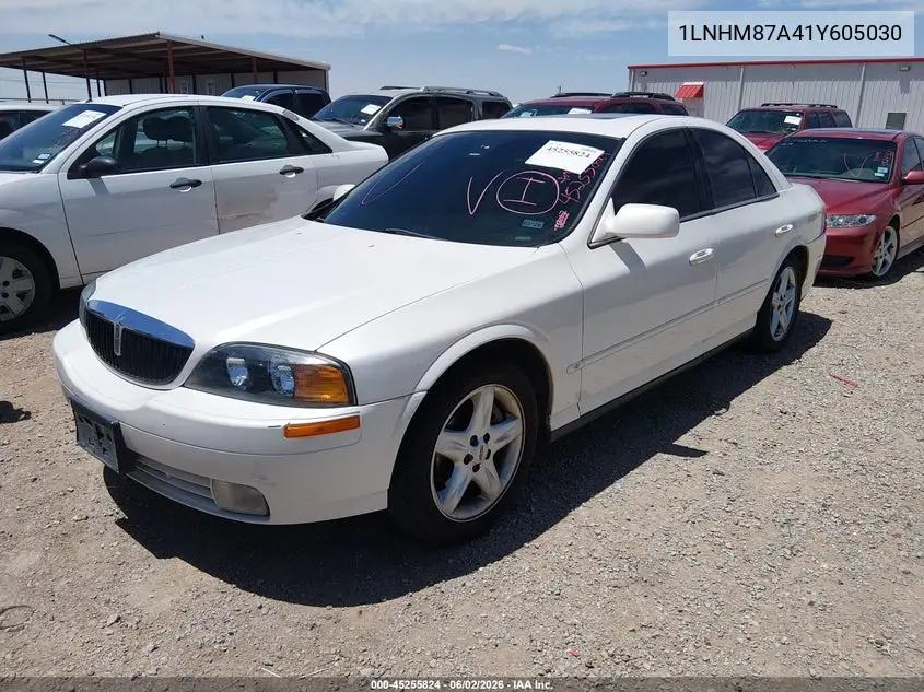2001 Lincoln Ls V8 Auto VIN: 1LNHM87A41Y605030 Lot: 45255824