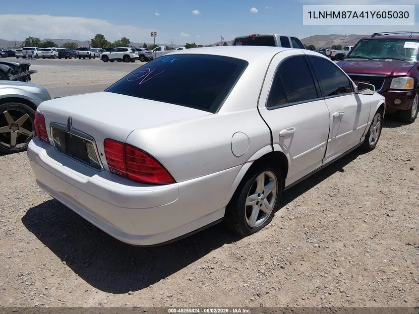 2001 Lincoln Ls V8 Auto VIN: 1LNHM87A41Y605030 Lot: 45255824