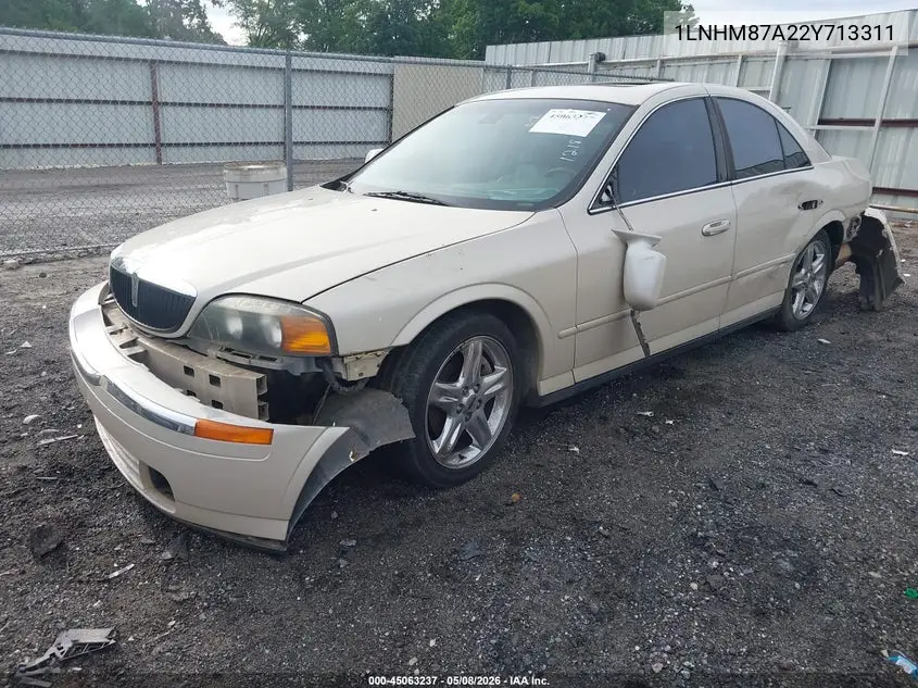 2002 Lincoln Ls V8 Auto VIN: 1LNHM87A22Y713311 Lot: 45063237