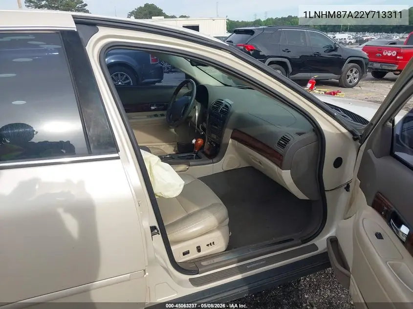 2002 Lincoln Ls V8 Auto VIN: 1LNHM87A22Y713311 Lot: 45063237