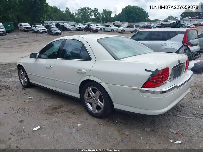 2002 Lincoln Ls V8 Auto VIN: 1LNHM87A22Y659878 Lot: 45160165