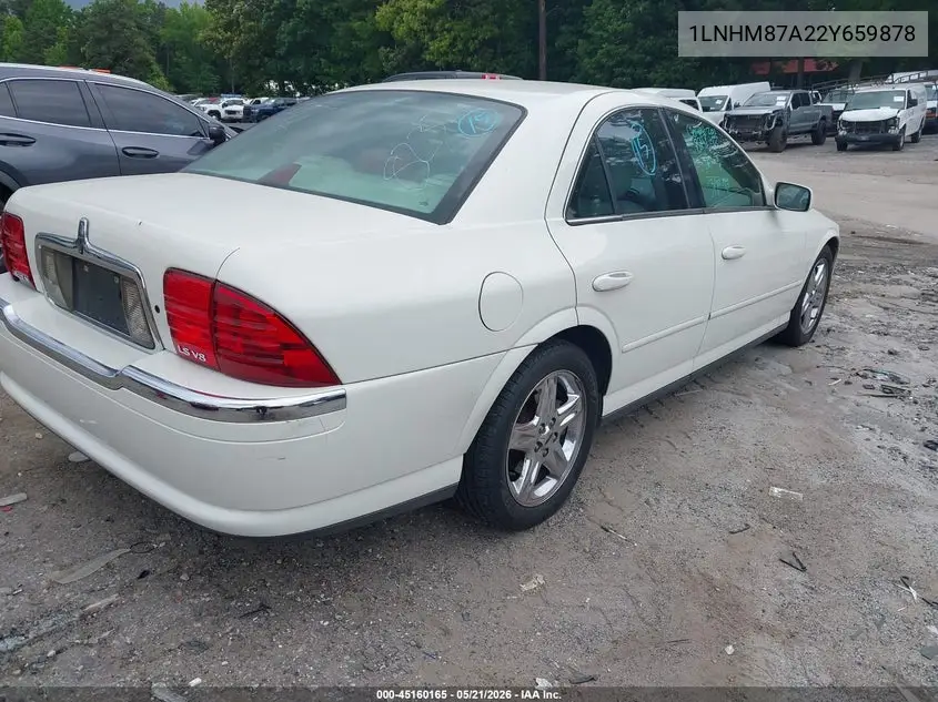 2002 Lincoln Ls V8 Auto VIN: 1LNHM87A22Y659878 Lot: 45160165