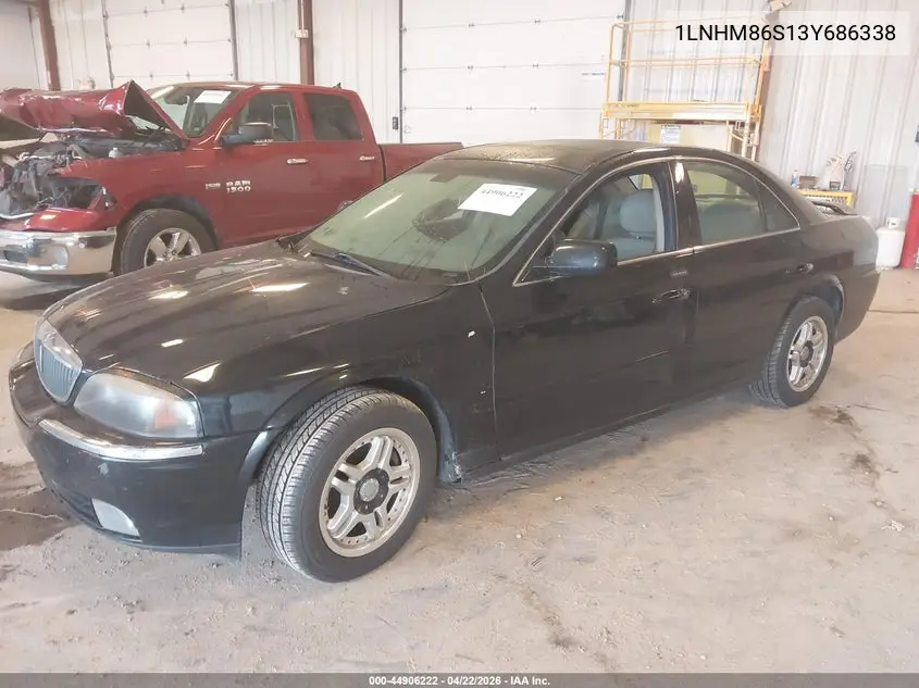 2003 Lincoln Ls V6 VIN: 1LNHM86S13Y686338 Lot: 44906222