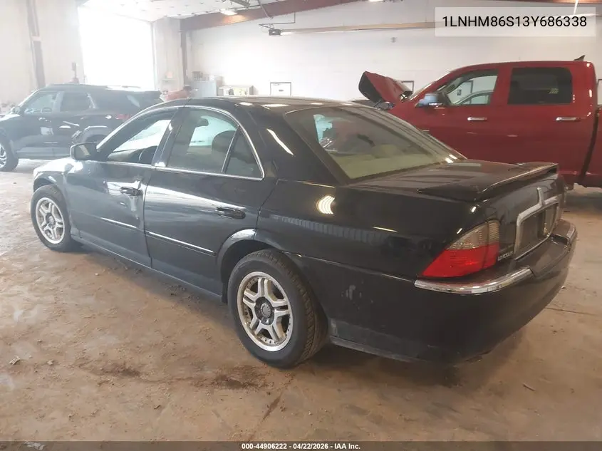 2003 Lincoln Ls V6 VIN: 1LNHM86S13Y686338 Lot: 44906222