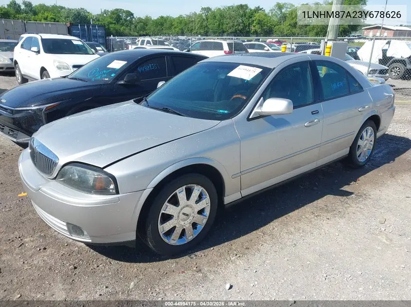 2003 Lincoln Ls Premium Sport/Sport VIN: 1LNHM87A23Y678626 Lot: 44994175