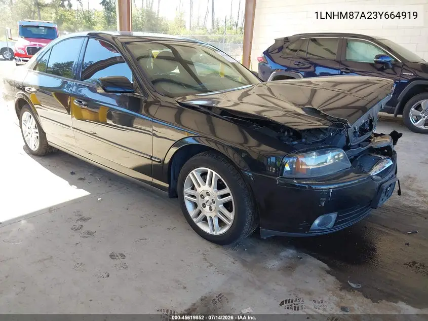 2003 Lincoln Ls V8 VIN: 1LNHM87A23Y664919 Lot: 45619852