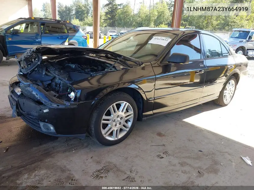 2003 Lincoln Ls V8 VIN: 1LNHM87A23Y664919 Lot: 45619852