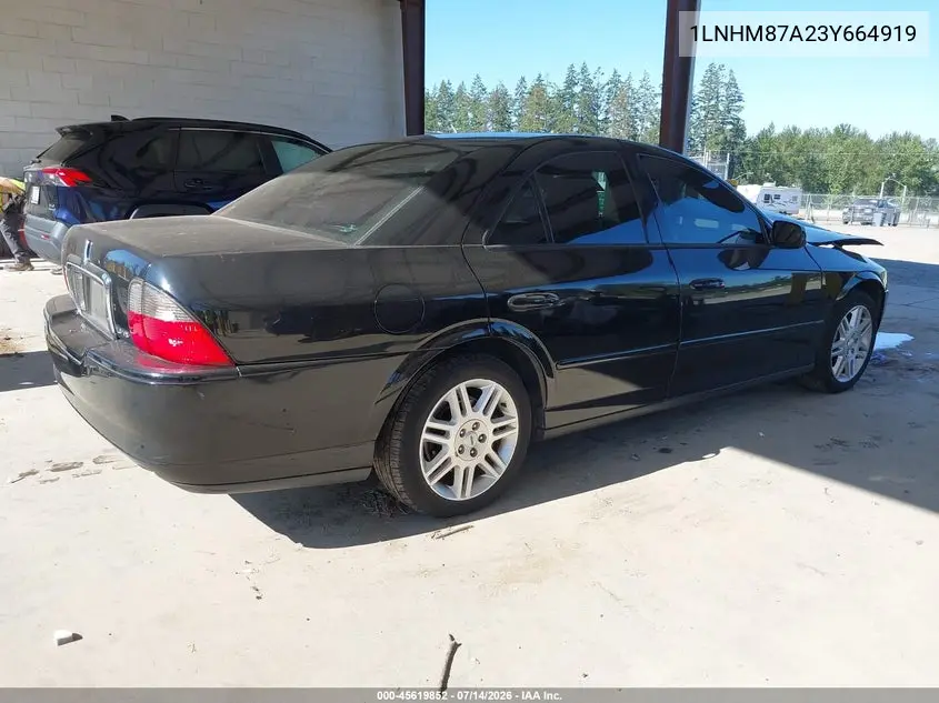 2003 Lincoln Ls V8 VIN: 1LNHM87A23Y664919 Lot: 45619852