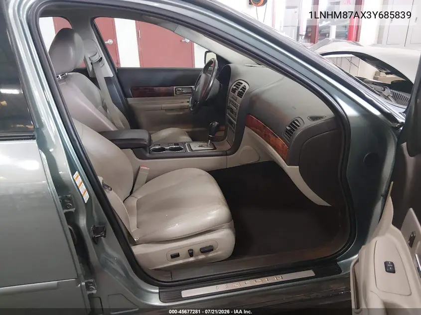 2003 Lincoln Ls V8 VIN: 1LNHM87AX3Y685839 Lot: 45677281