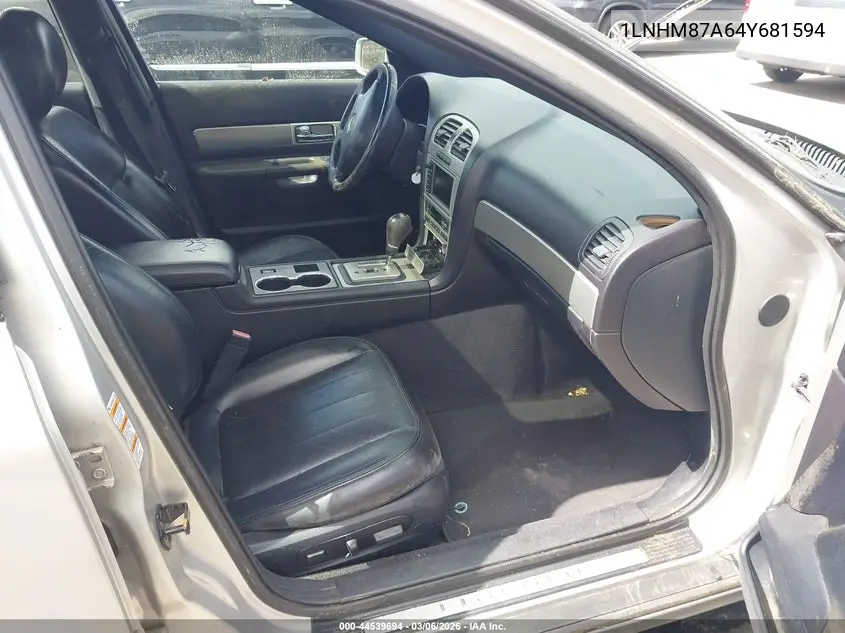 2004 Lincoln Ls V8 VIN: 1LNHM87A64Y681594 Lot: 44539694
