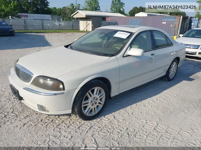 2004 Lincoln Ls V8 VIN: 1LNHM87A34Y623426 Lot: 44925952