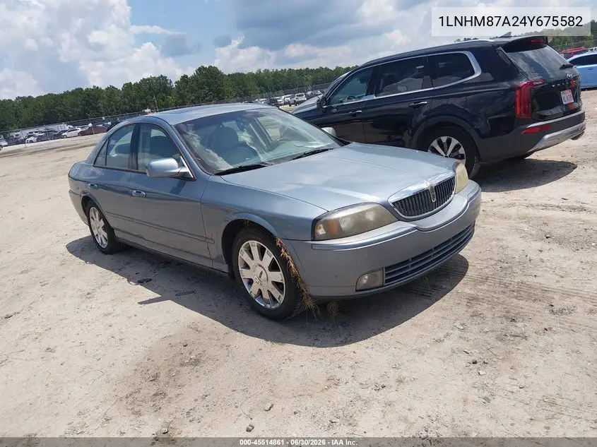 2004 Lincoln Ls V8 VIN: 1LNHM87A24Y675582 Lot: 45514861