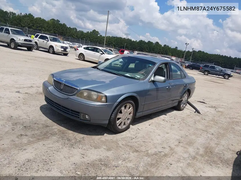 2004 Lincoln Ls V8 VIN: 1LNHM87A24Y675582 Lot: 45514861