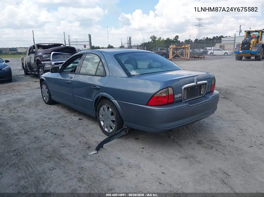 2004 Lincoln Ls V8 VIN: 1LNHM87A24Y675582 Lot: 45514861