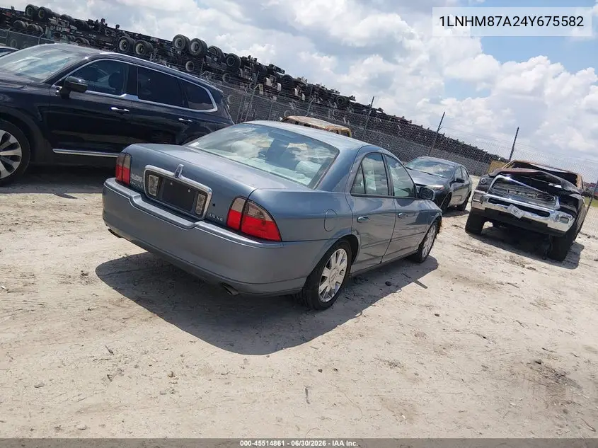 2004 Lincoln Ls V8 VIN: 1LNHM87A24Y675582 Lot: 45514861
