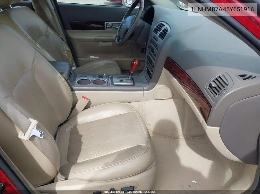 2005 Lincoln Ls V8 VIN: 1LNHM87A45Y651916 Lot: 44812483