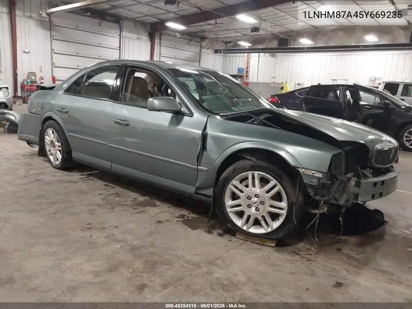 2005 Lincoln Ls V8 VIN: 1LNHM87A45Y669235 Lot: 45254310