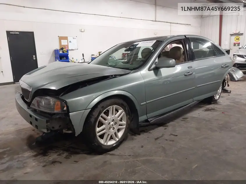 2005 Lincoln Ls V8 VIN: 1LNHM87A45Y669235 Lot: 45254310