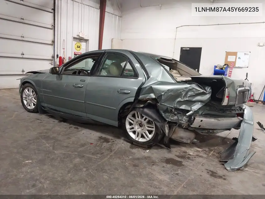 2005 Lincoln Ls V8 VIN: 1LNHM87A45Y669235 Lot: 45254310