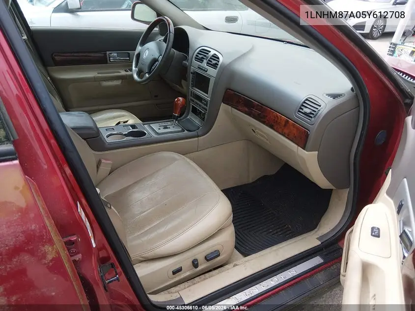 2005 Lincoln Ls V8 VIN: 1LNHM87A05Y612708 Lot: 45306610