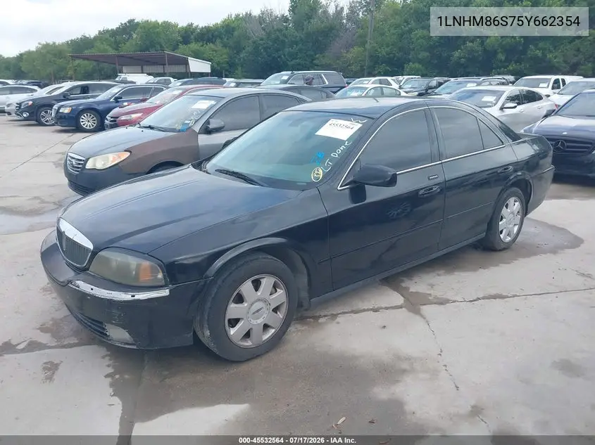 2005 Lincoln Ls V6 VIN: 1LNHM86S75Y662354 Lot: 45532564