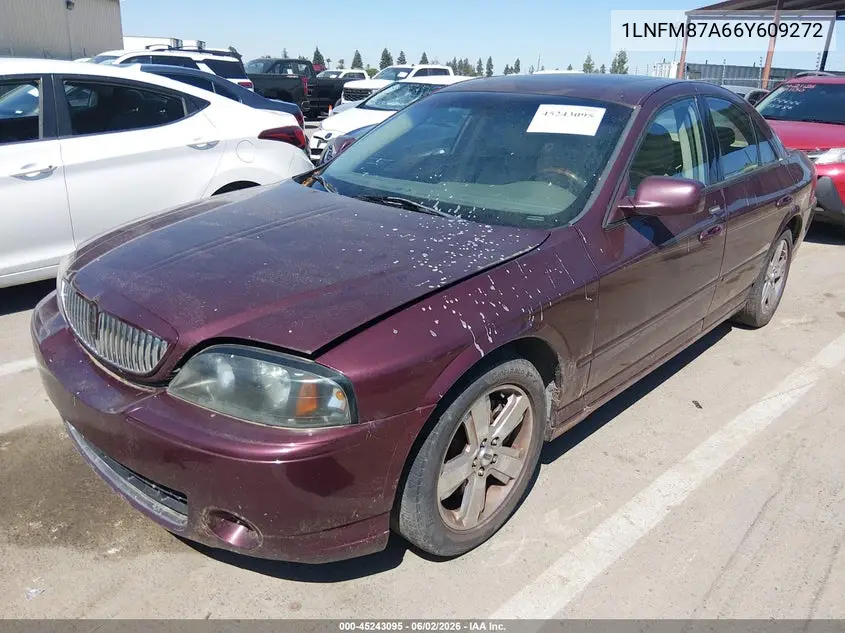 2006 Lincoln Ls V8 VIN: 1LNFM87A66Y609272 Lot: 45243095