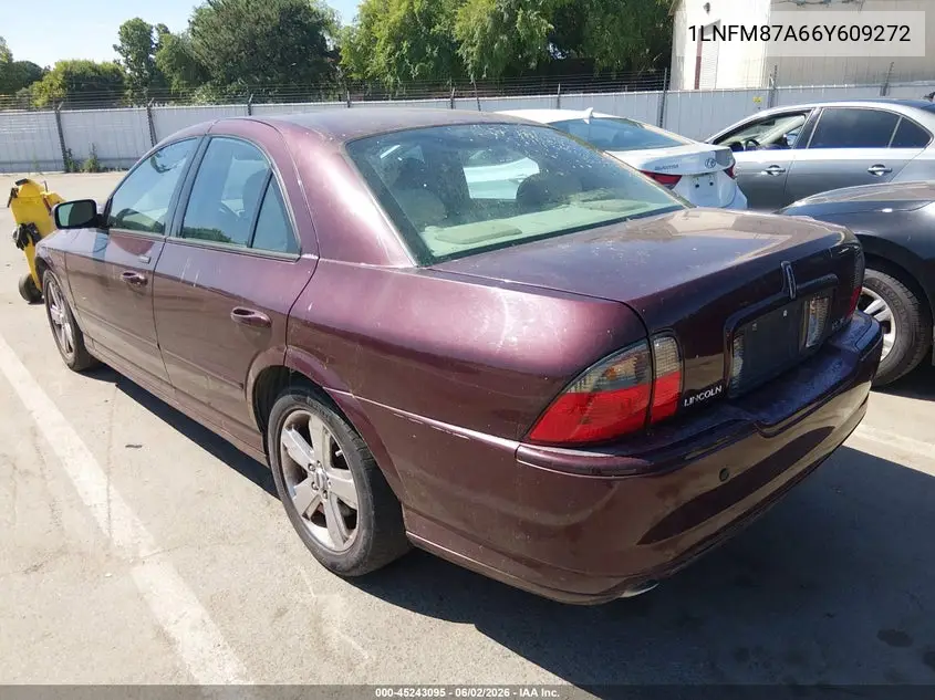 2006 Lincoln Ls V8 VIN: 1LNFM87A66Y609272 Lot: 45243095