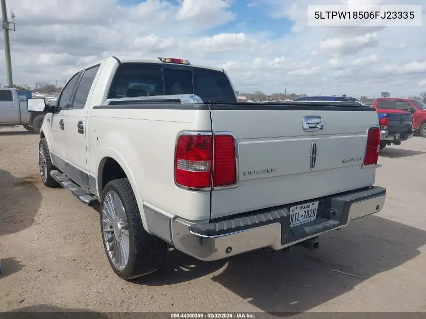 2006 Lincoln Mark Lt VIN: 5LTPW18506FJ23335 Lot: 44300359