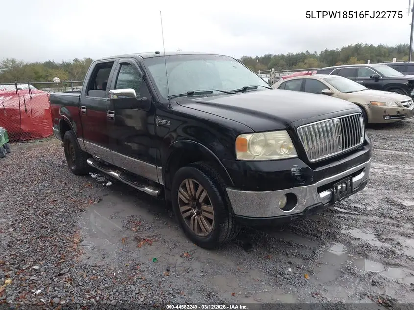 2006 Lincoln Mark Lt VIN: 5LTPW18516FJ22775 Lot: 44582249