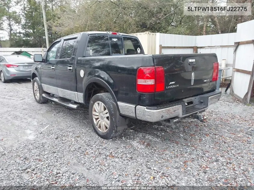 2006 Lincoln Mark Lt VIN: 5LTPW18516FJ22775 Lot: 44582249