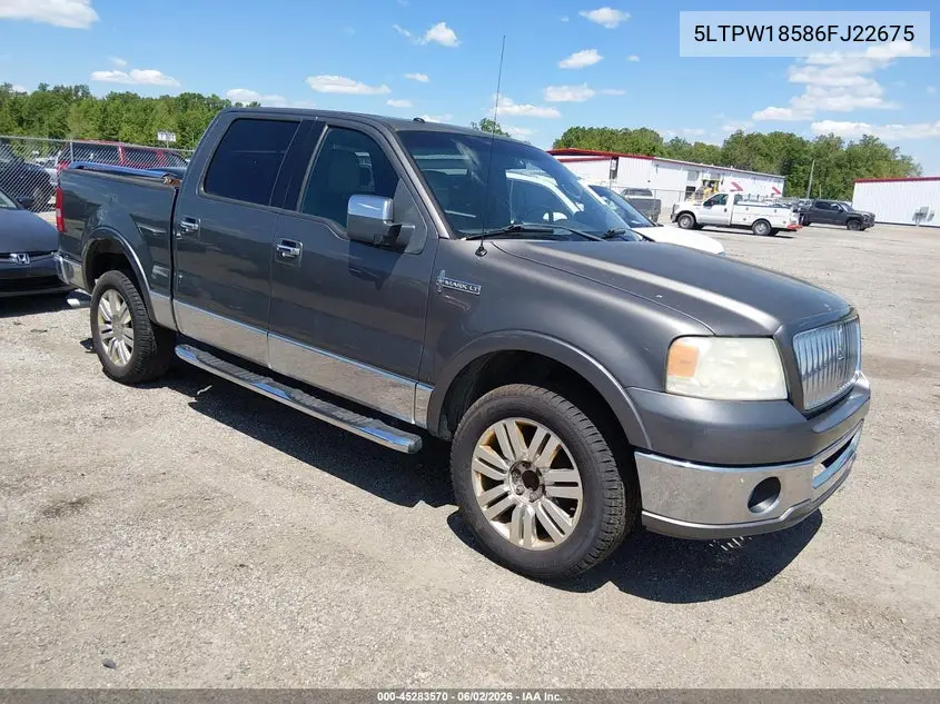 2006 Lincoln Mark Lt VIN: 5LTPW18586FJ22675 Lot: 45283570