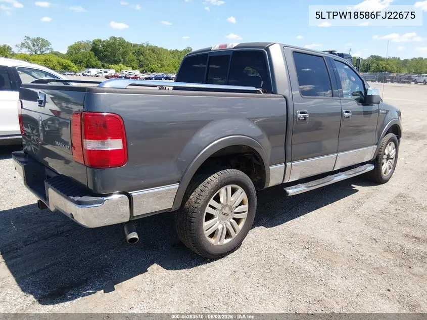 2006 Lincoln Mark Lt VIN: 5LTPW18586FJ22675 Lot: 45283570