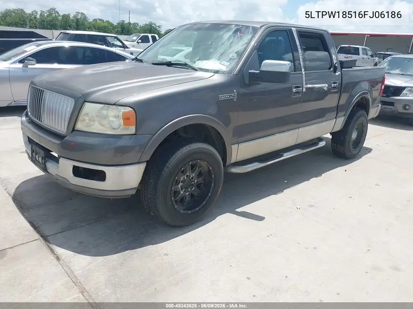 2006 Lincoln Mark Lt VIN: 5LTPW18516FJ06186 Lot: 45343528