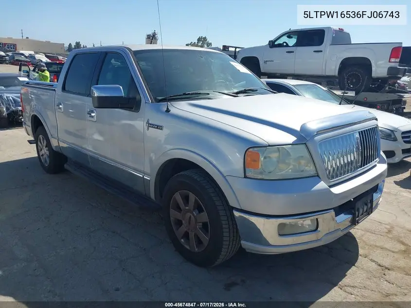 2006 Lincoln Mark Lt VIN: 5LTPW16536FJ06743 Lot: 45674847