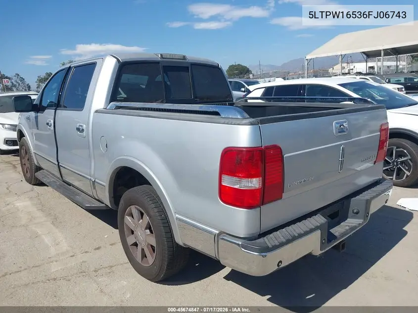 2006 Lincoln Mark Lt VIN: 5LTPW16536FJ06743 Lot: 45674847