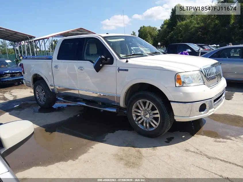 2007 Lincoln Mark Lt VIN: 5LTPW18547FJ11674 Lot: 45562263