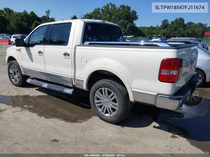 2007 Lincoln Mark Lt VIN: 5LTPW18547FJ11674 Lot: 45562263