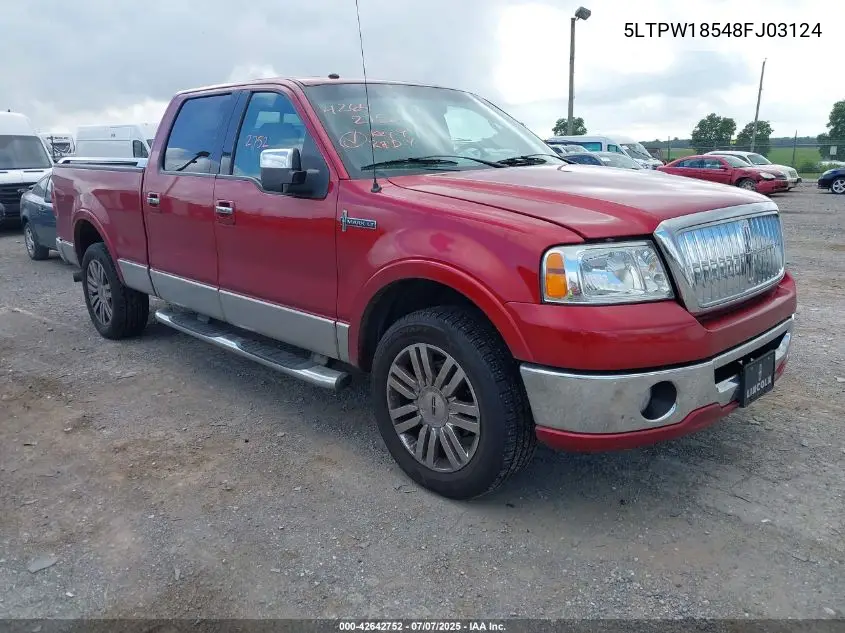 2008 Lincoln Mark Lt VIN: 5LTPW18548FJ03124 Lot: 42642752