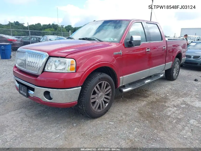 2008 Lincoln Mark Lt VIN: 5LTPW18548FJ03124 Lot: 42642752