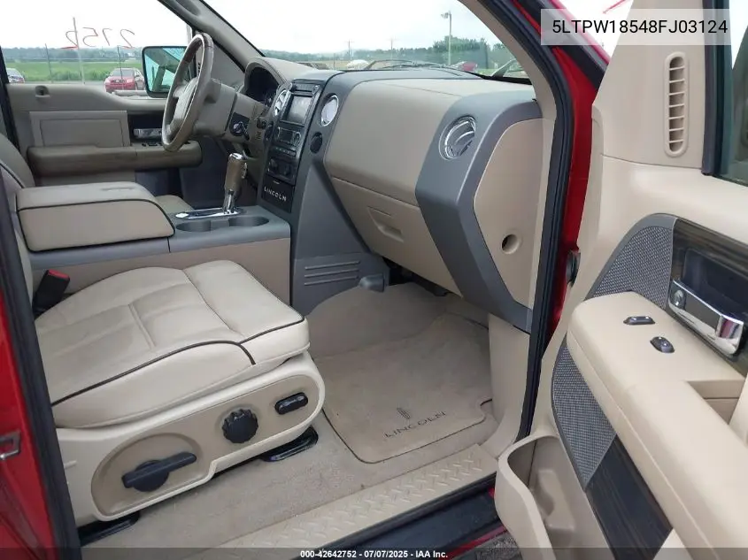 2008 Lincoln Mark Lt VIN: 5LTPW18548FJ03124 Lot: 42642752