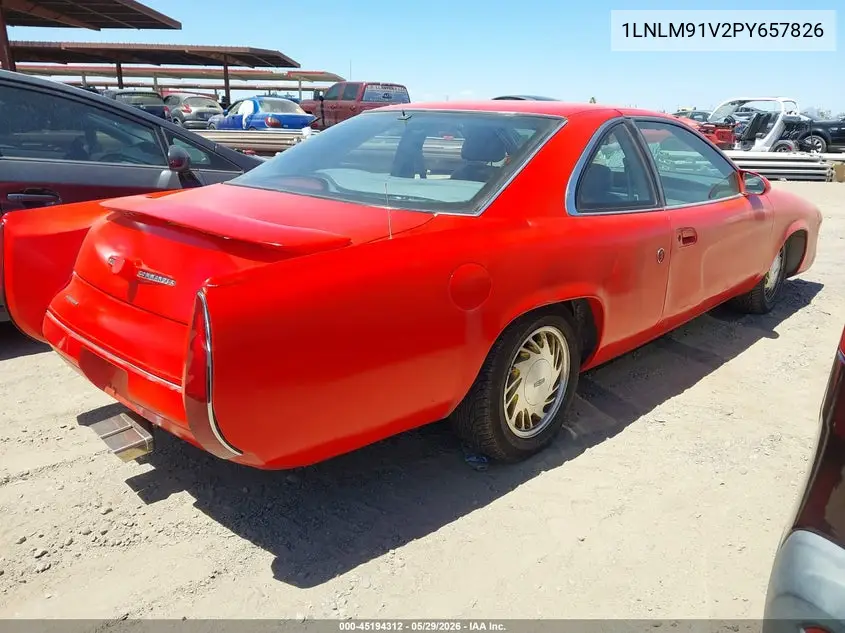 1993 Lincoln Mark Viii VIN: 1LNLM91V2PY657826 Lot: 45194312