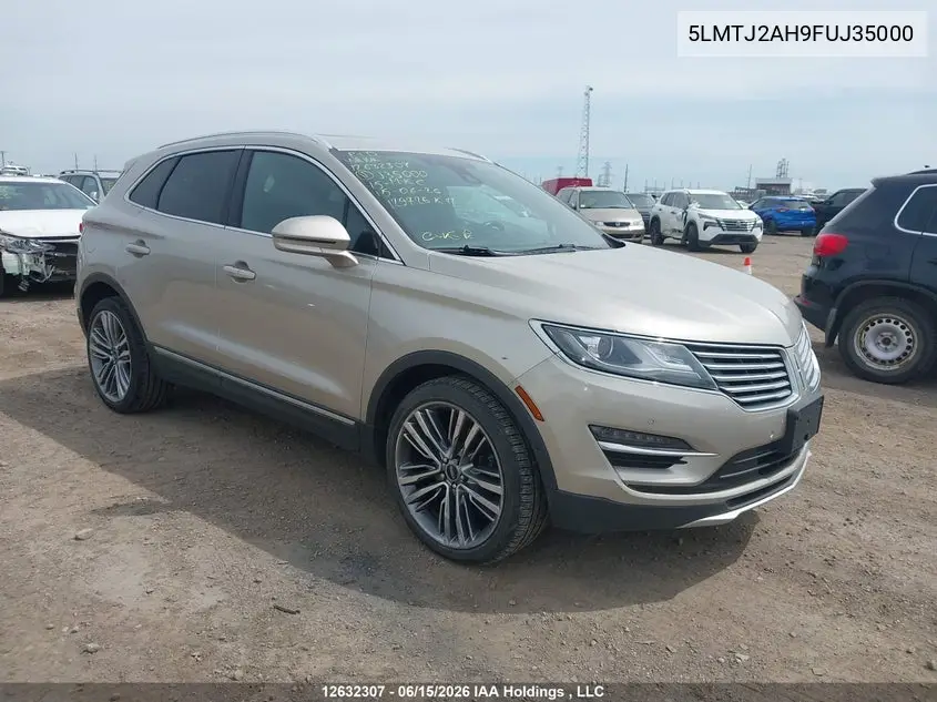 2015 Lincoln Mkc VIN: 5LMTJ2AH9FUJ35000 Lot: 12632307x