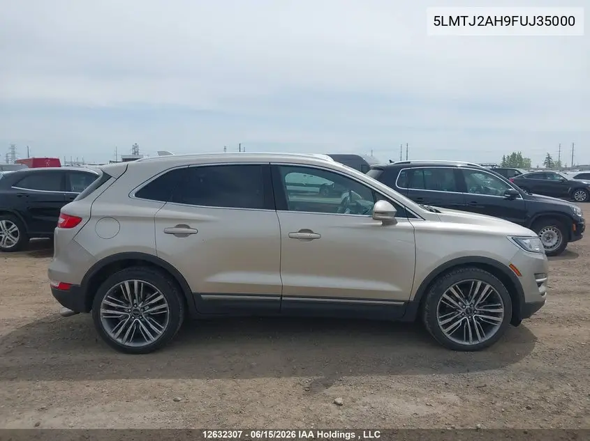 2015 Lincoln Mkc VIN: 5LMTJ2AH9FUJ35000 Lot: 12632307x