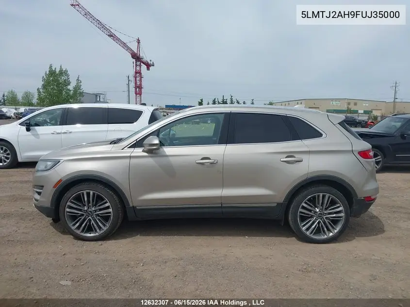 2015 Lincoln Mkc VIN: 5LMTJ2AH9FUJ35000 Lot: 12632307x