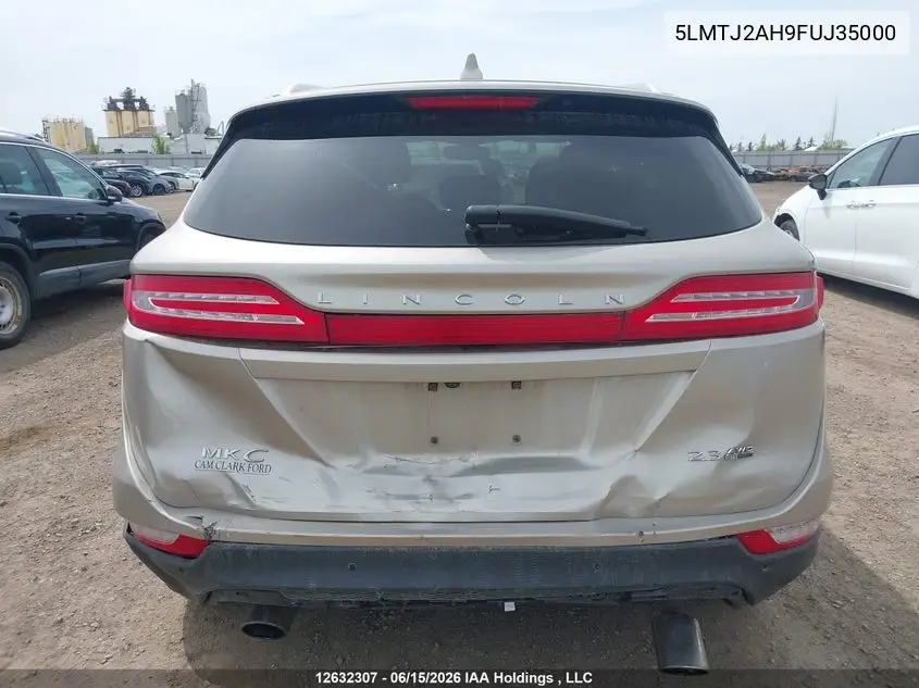 2015 Lincoln Mkc VIN: 5LMTJ2AH9FUJ35000 Lot: 12632307x