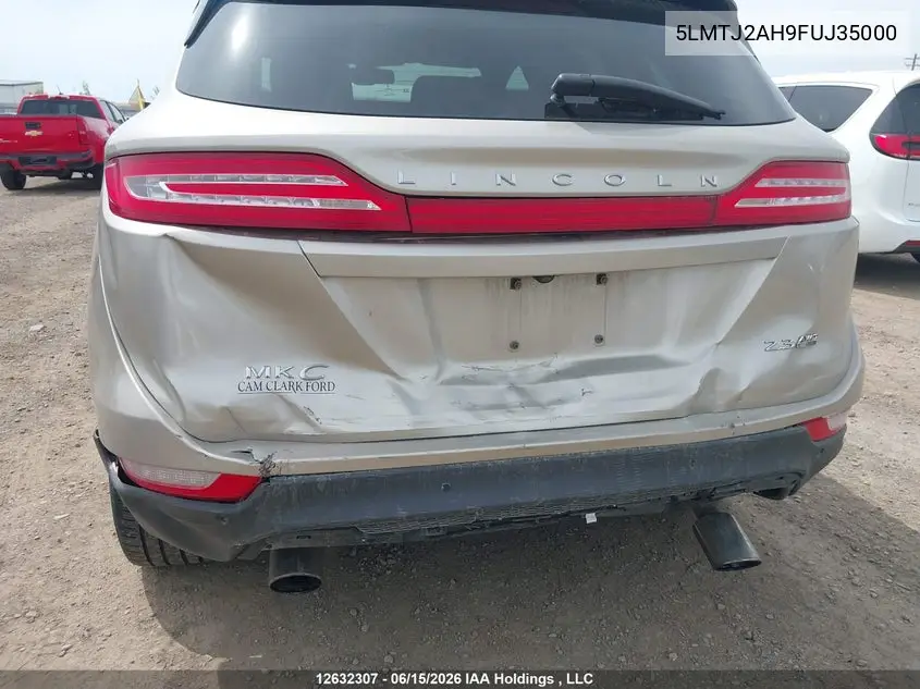 2015 Lincoln Mkc VIN: 5LMTJ2AH9FUJ35000 Lot: 12632307x
