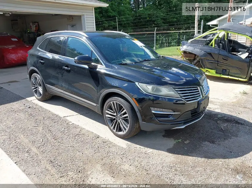 2015 Lincoln Mkc Black Label VIN: 5LMTJ1BH7FUJ31116 Lot: 45334973